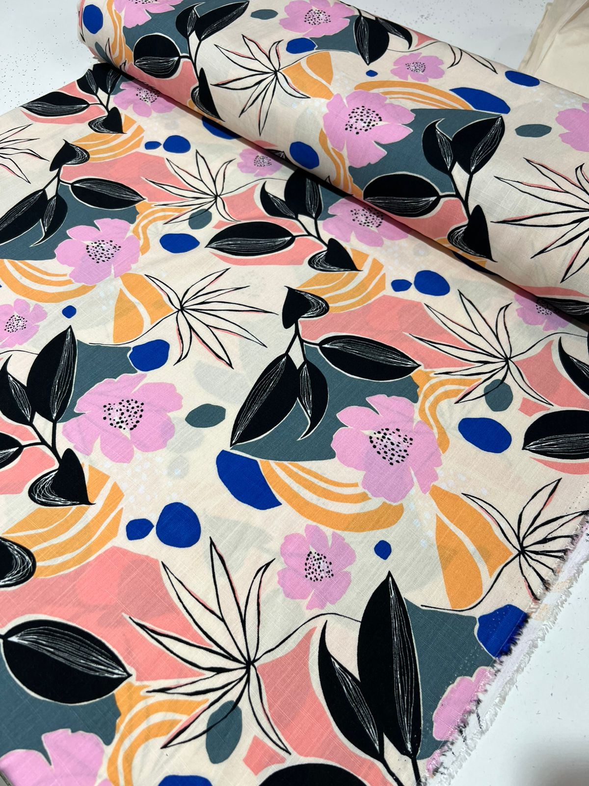 Tecido Viscolinho Estampado 100% Viscose 1,45m largura