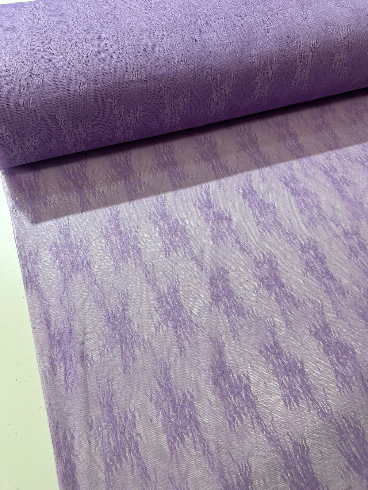 Tecido Tule rendado Jacquard 1,50m largura