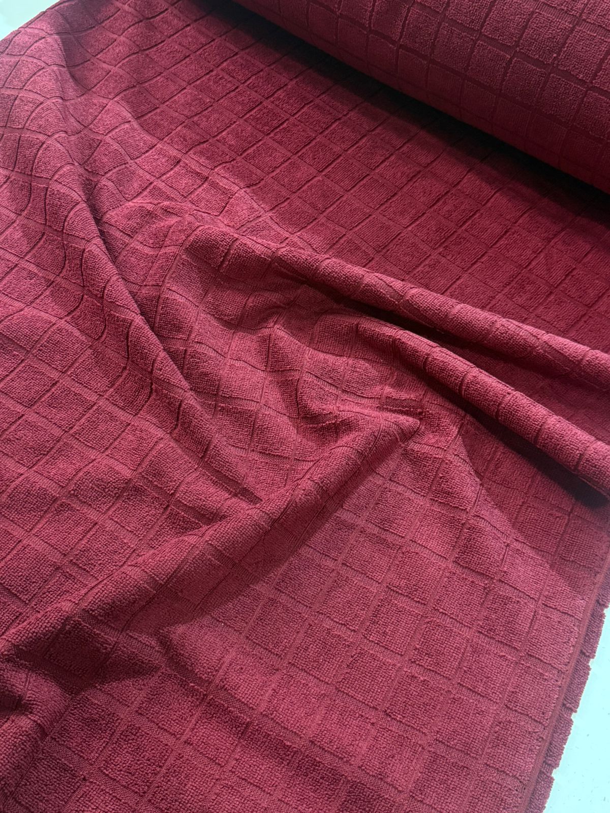 Tecido Atoalhado Felpudo Jacquard De Microfibra 1,50mt de largura