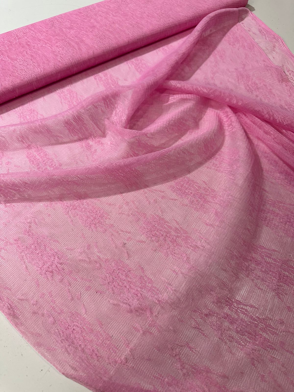 Tecido Tule rendado Jacquard 1,50m largura