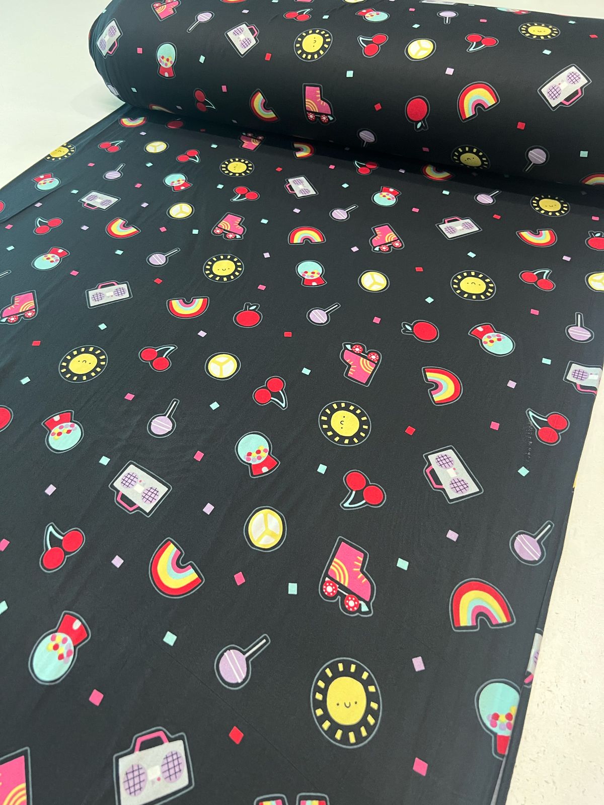 Tecido Malha para pijama estampada Suede Light Ultra Macio 1,60m largura