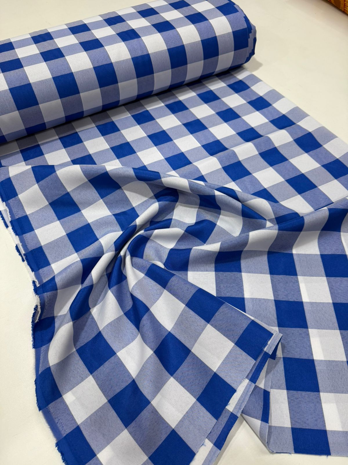 Tecido Oxford Estampado Xadrez  1,50m largura